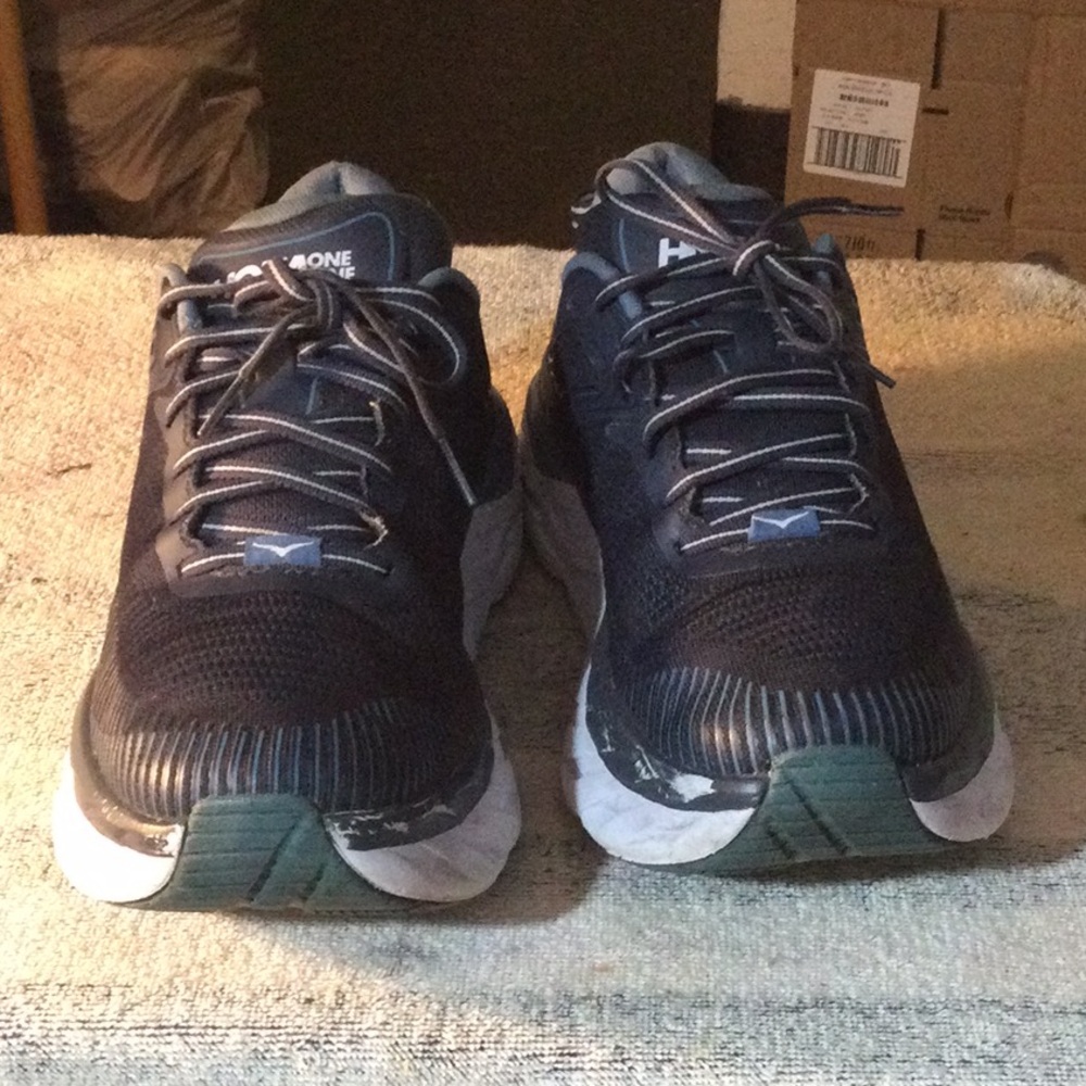 Hoka One One Men's Sneakers in Black and White